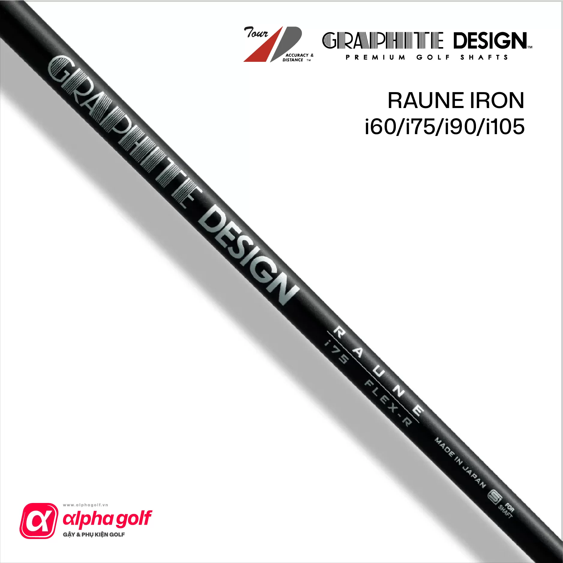 Shaft Graphite Design RAUNE IRON i60/i75/i90/i105