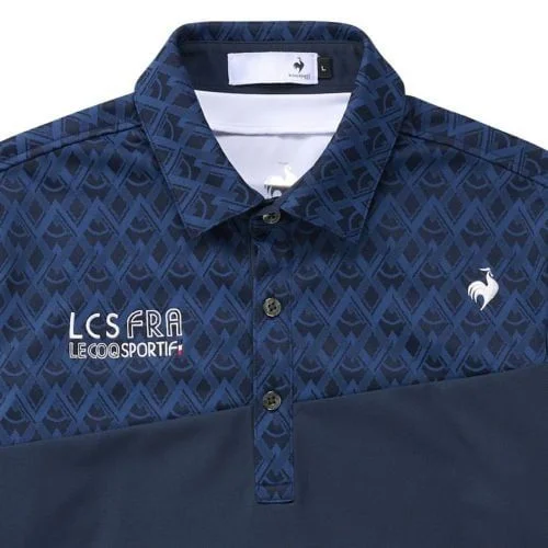 Áo Polo Nam dài tay Lecoq Sportif QGMXJA00WV-NV00